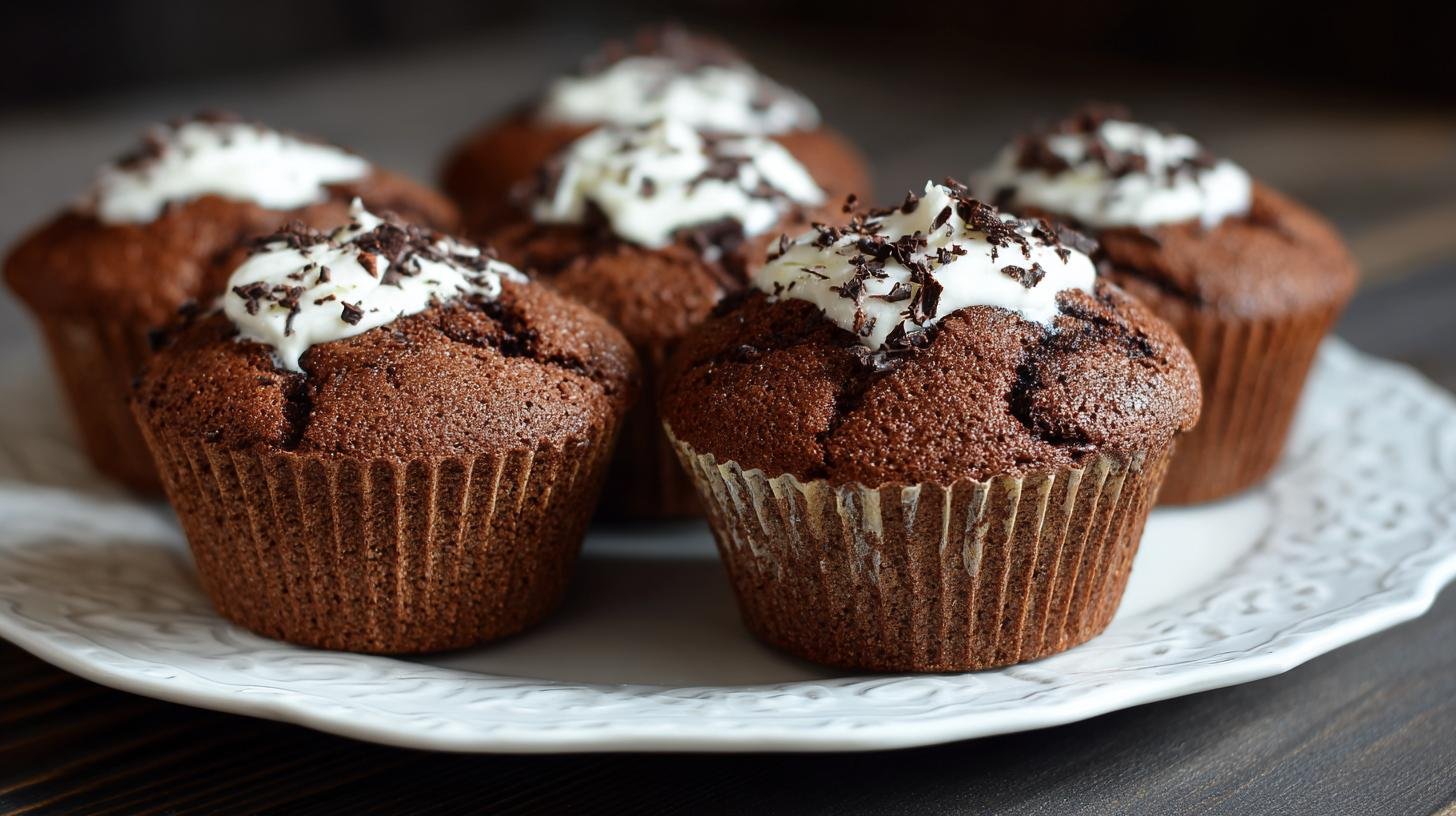 Rychlé muffiny z kakaa a smetany bez sucha. Recept a postup za 30 minut