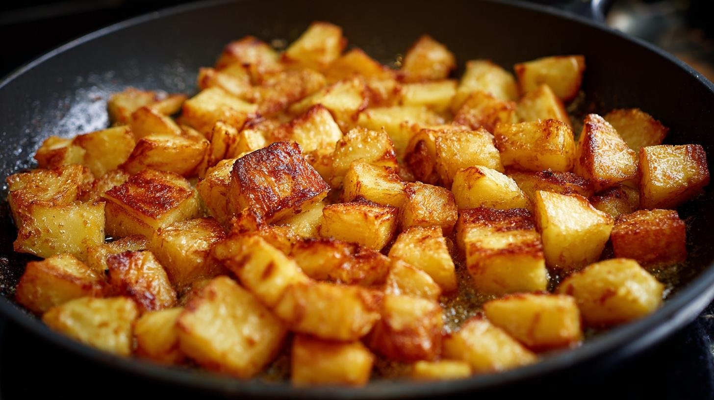 Brambory na pánvi s máslem konečně křupavé. Krok za krokem: rychlý recept