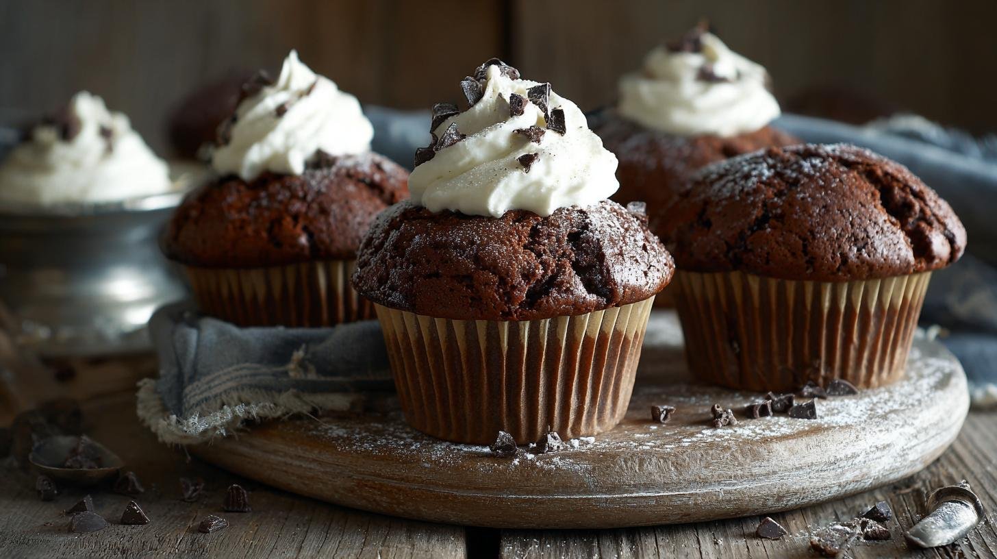 Kakaové muffiny se smetanou jako jistý sladký úspěch. Tajemství úspěchu