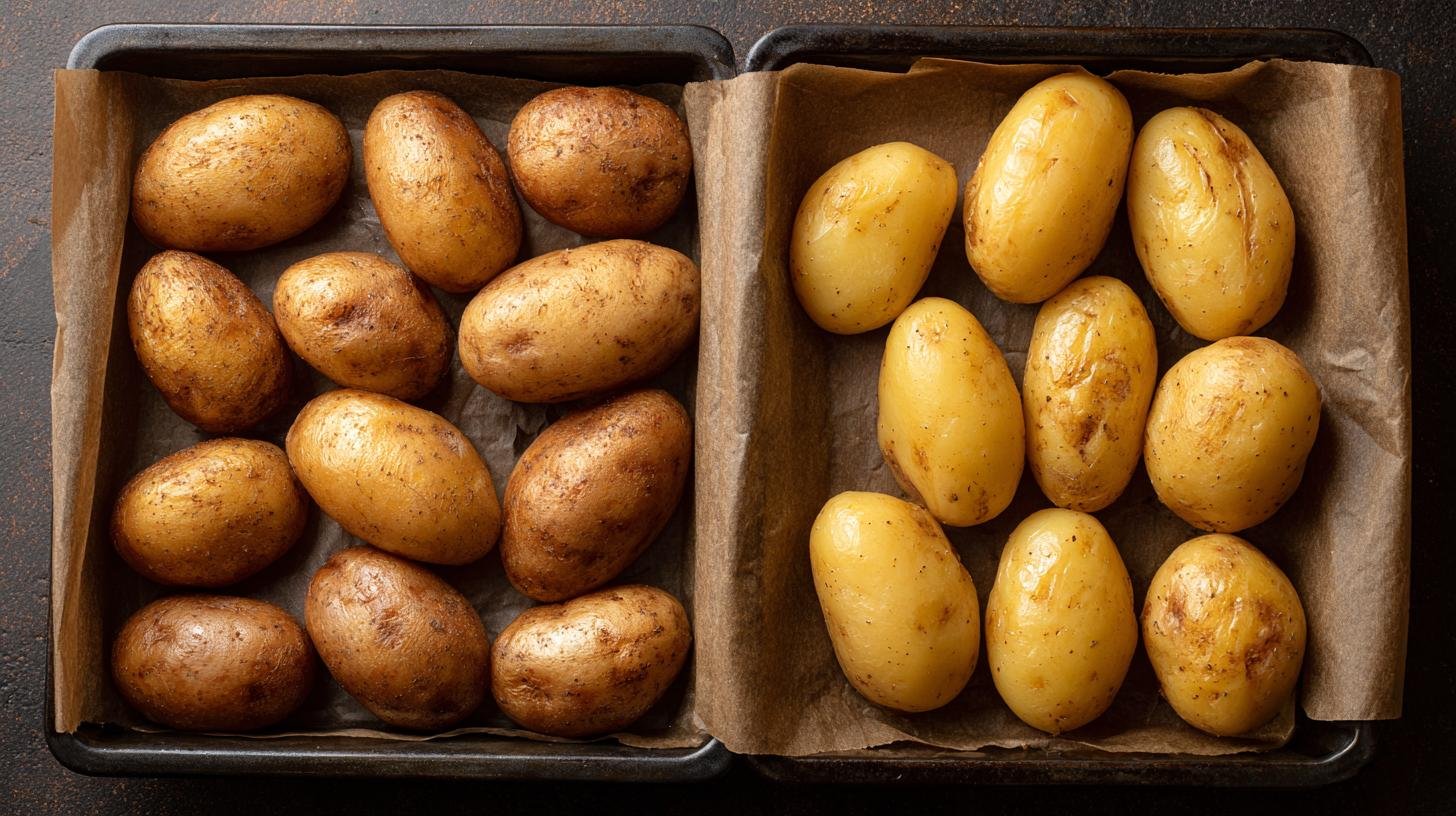 Tentokrát pečení brambory místo smažení. Úspora a výživné srovnání Tentokrát pečení brambory místo smažení. Úspora a výživné srovnání