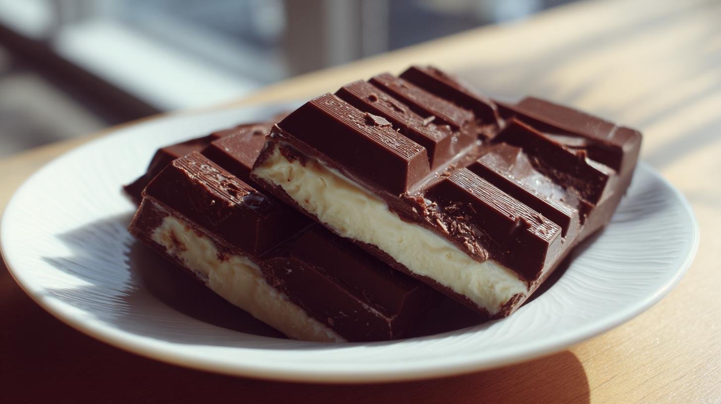 Jednoduché řezy z čokoláda a tvaroh zahřejí