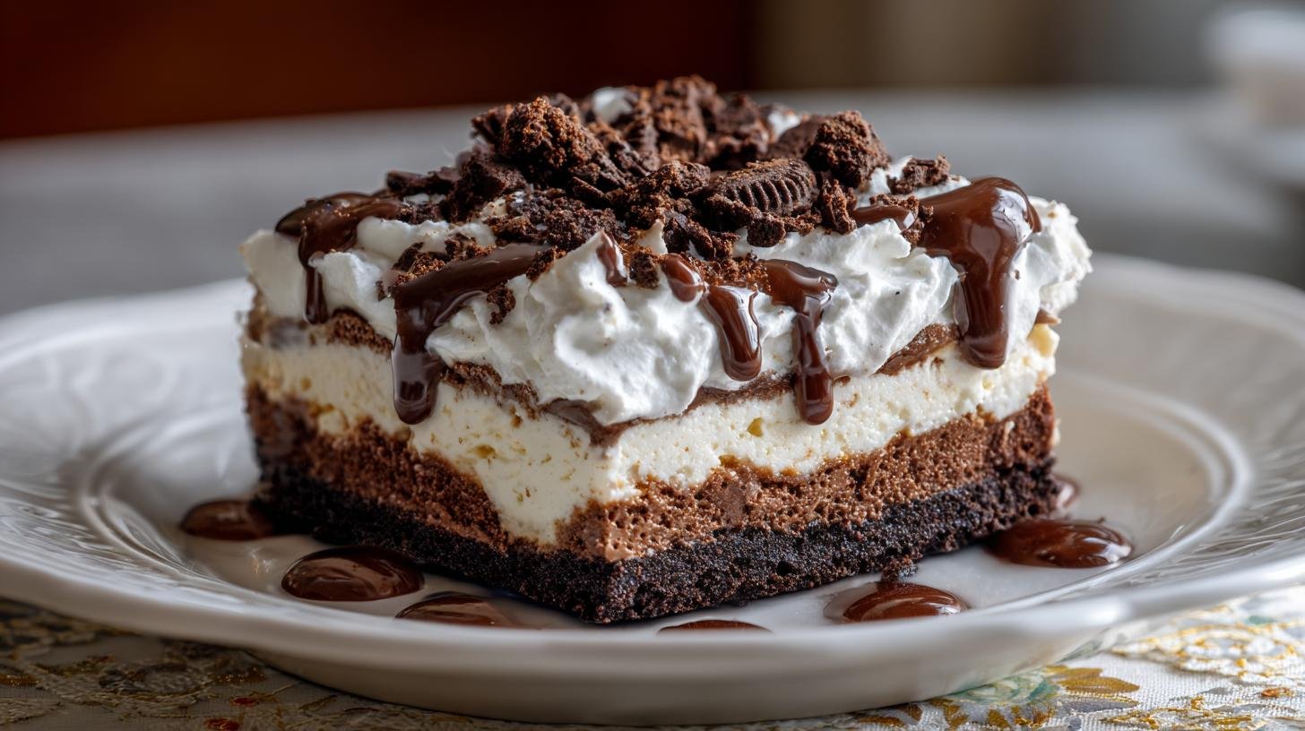 Dezert s čokoláda a smetana bez pečení