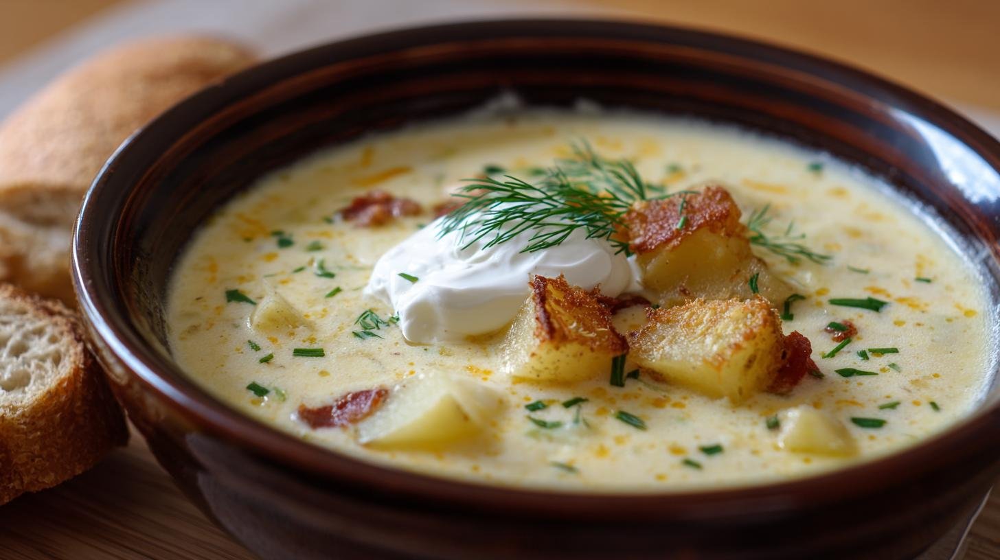 Domácí polévka z brambor, která zasytí. Jak servírovat a ušetřit čas