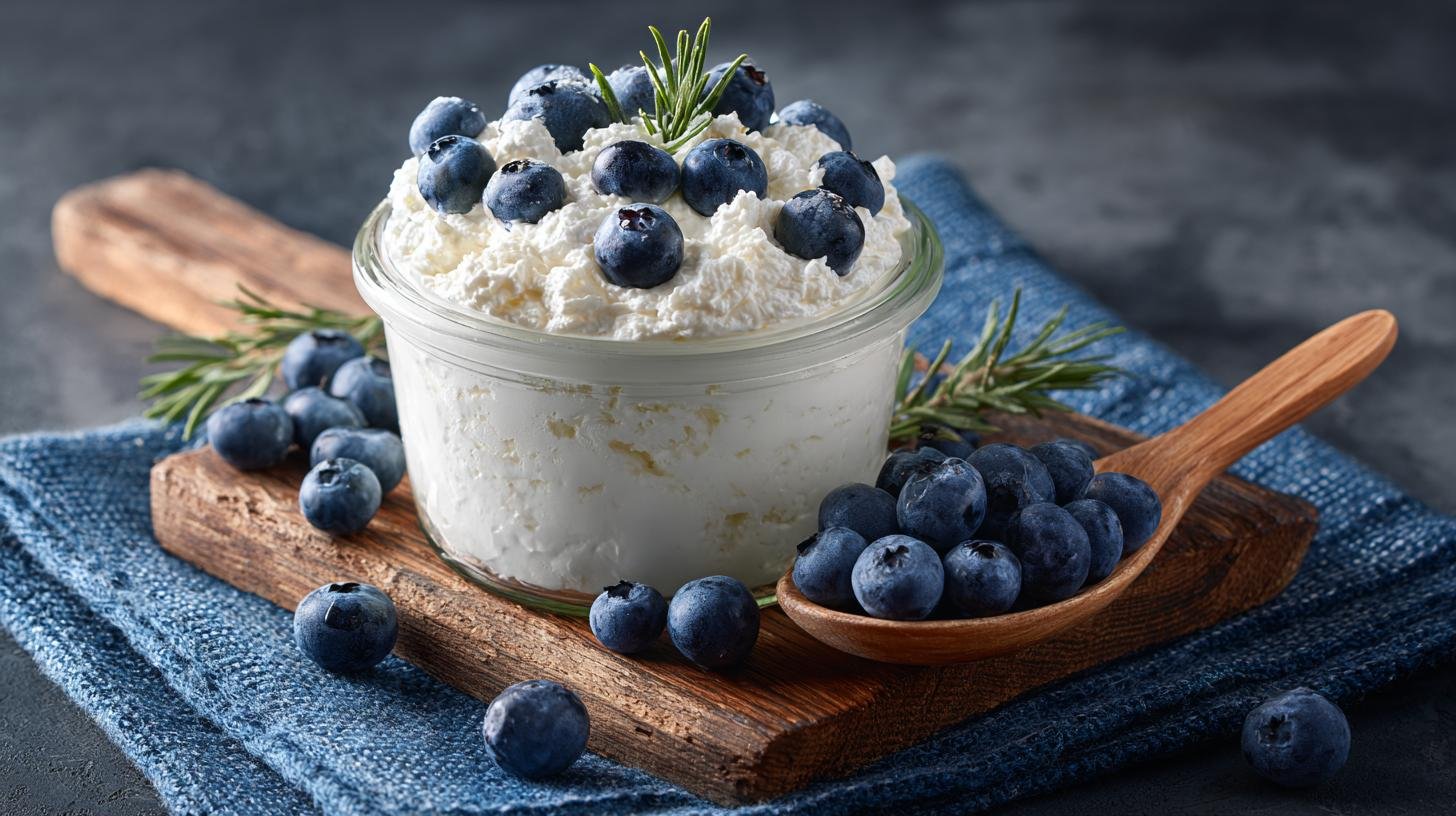 Tvarohový krém s borůvkami a minimem surovin pro rychlou sladkost. Postup během pár minut