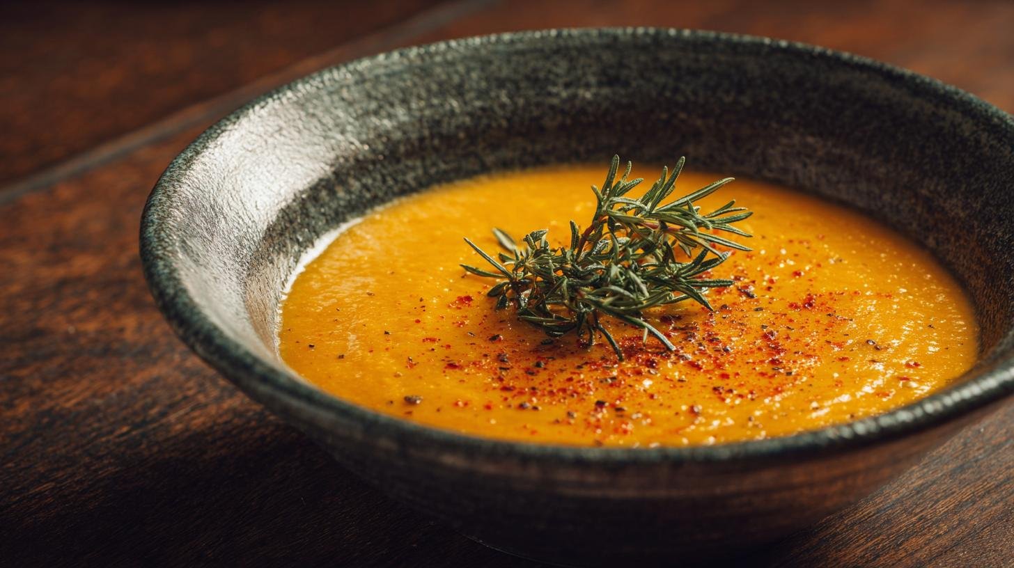 Lehká polévka z mrkve pro klidné trávení