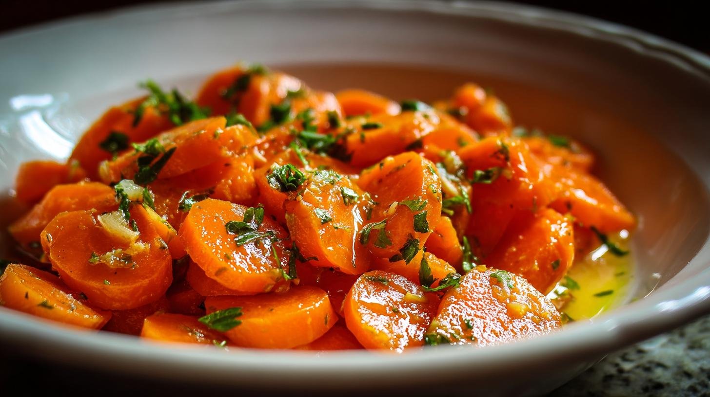 Teplá mrkev na másle jednoduchý předkrm do mrazu