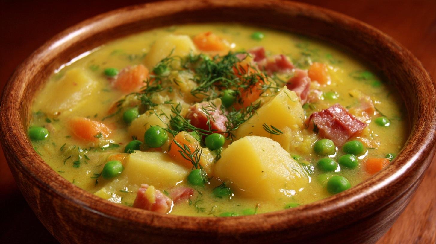 Hrachová polévka s bramborami sytá a levná. Rychlý postup, co opravdu funguje