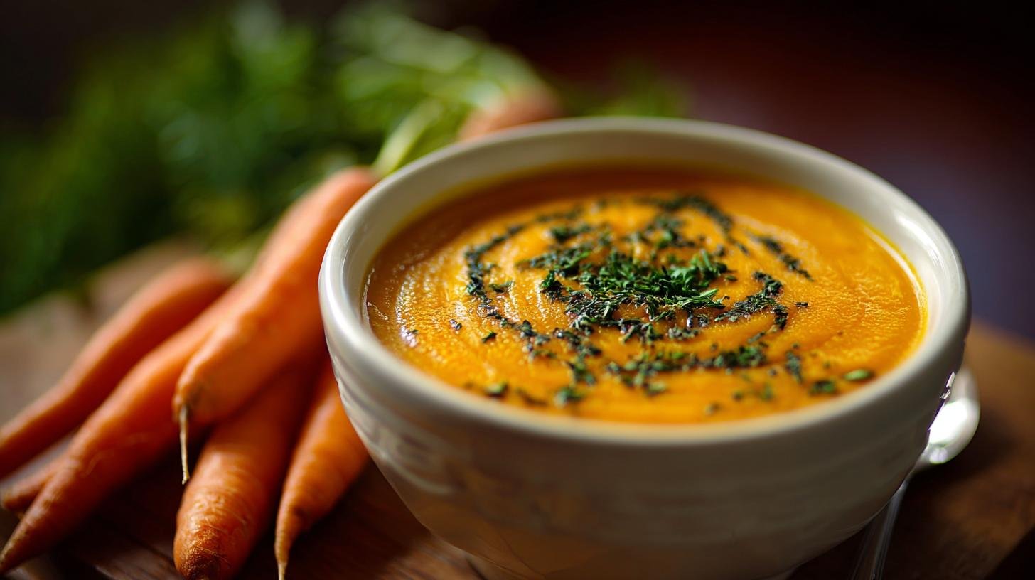 Rychlá zeleninová polévka z mrkve bez varu navíc