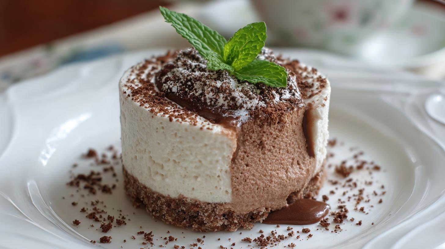 Dezert z kefír a kakao bez pečení