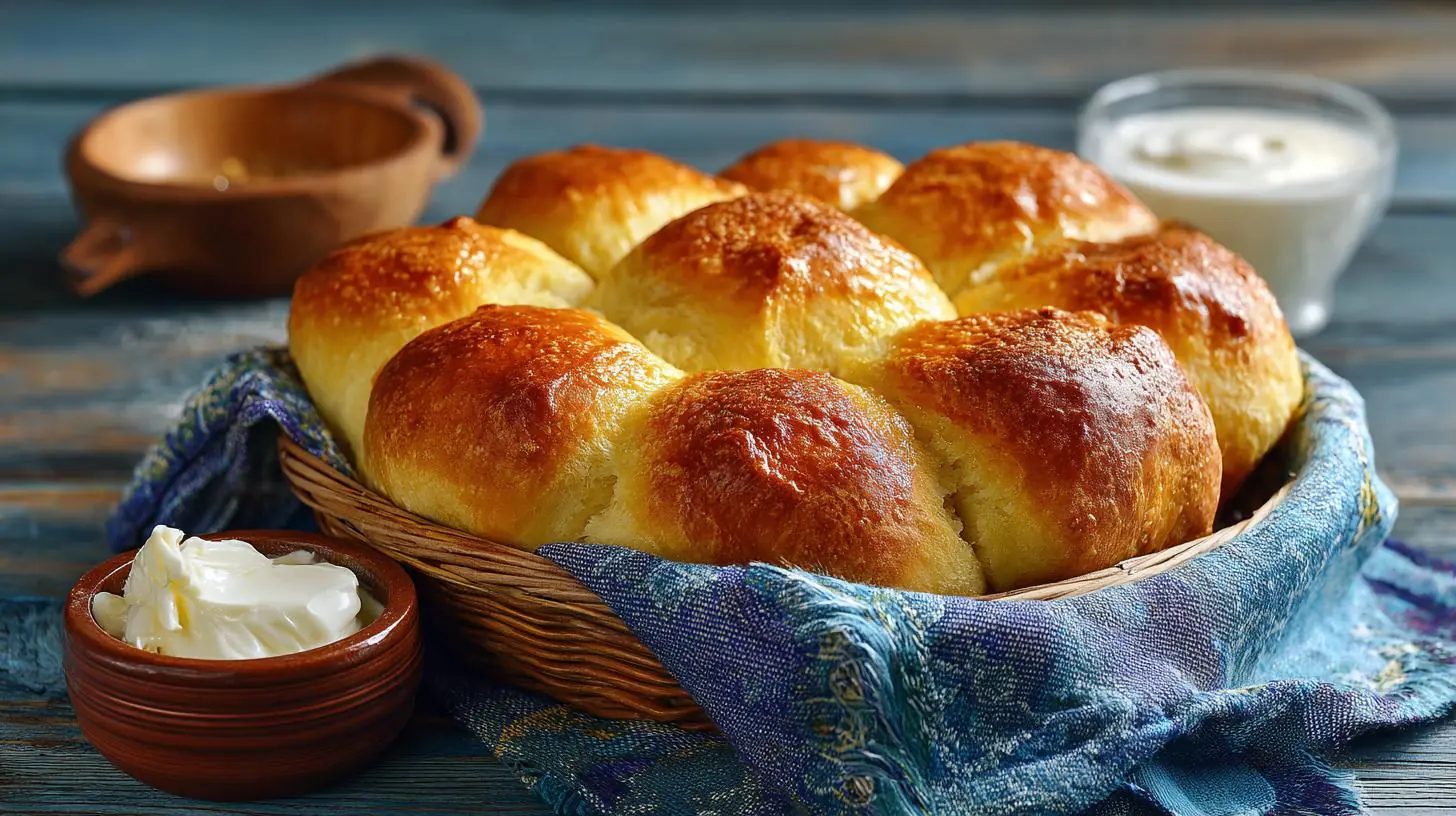 Pečené housky z kefíru a másla rychlé řešení 1 Pečené housky z kefíru a másla rychlé řešení