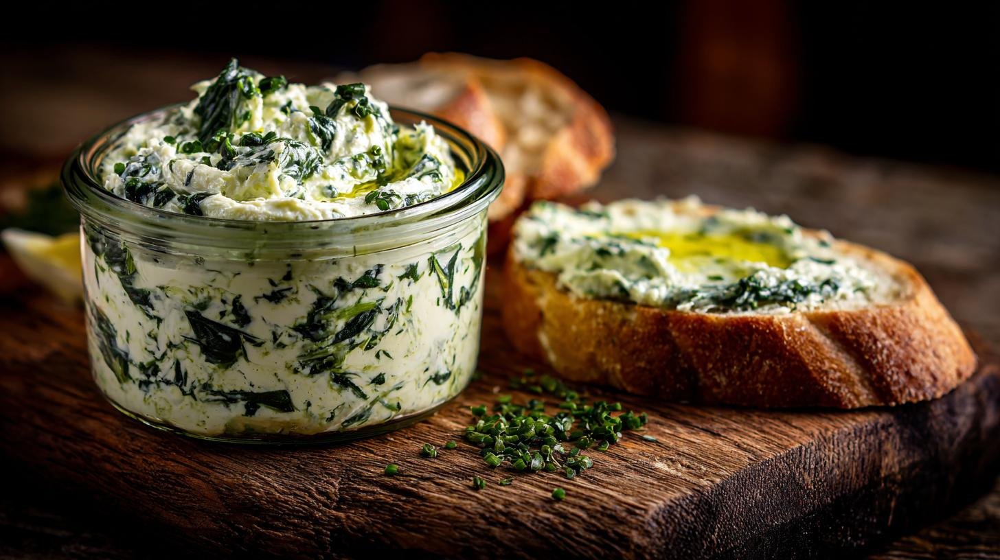 Rychlá pomazánka z tvarohu a špenátu na večer