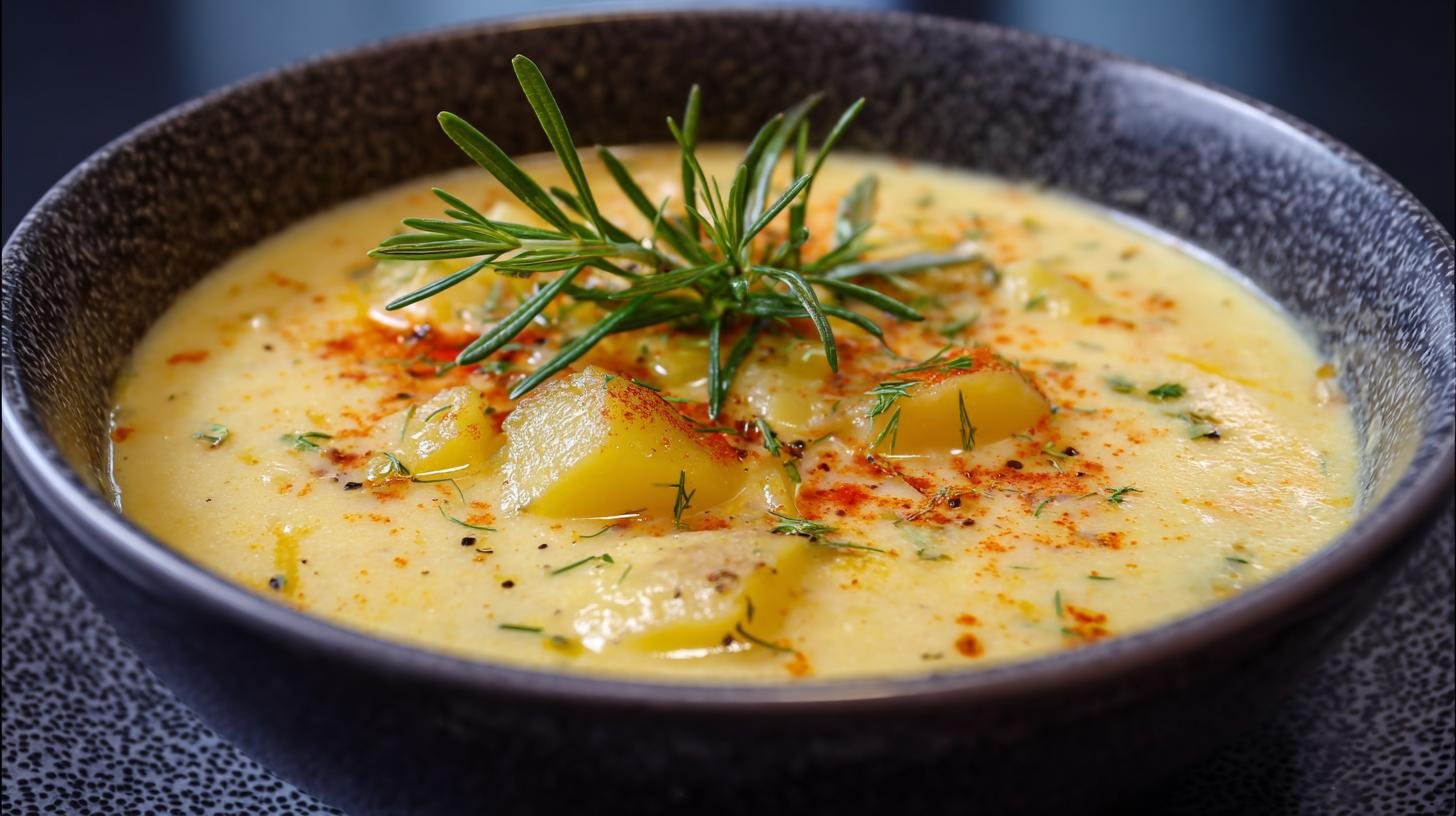 Domácí polévka z brambor, která zasytí