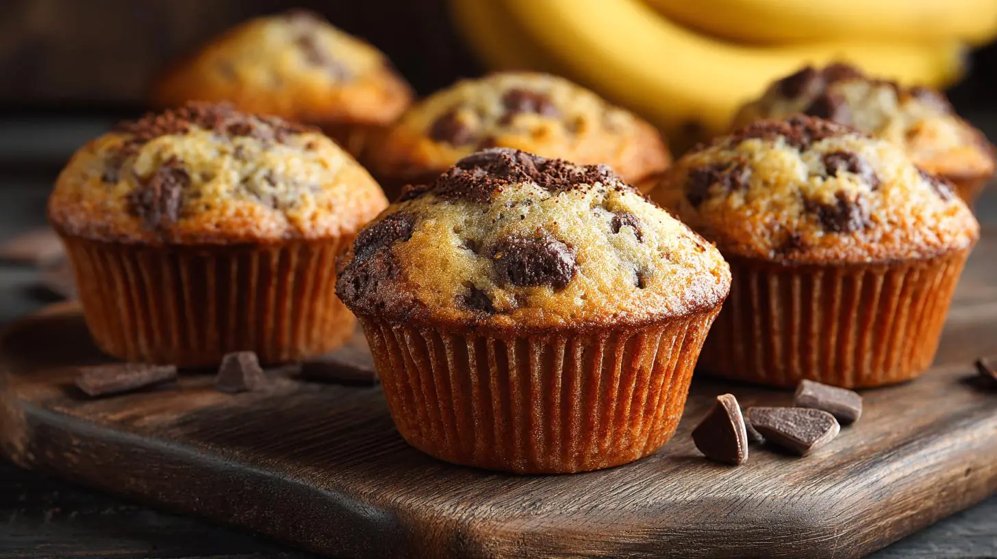 Banánové muffiny s kakaem rychlé na ledové dny. Proč tahle kombinace funguje