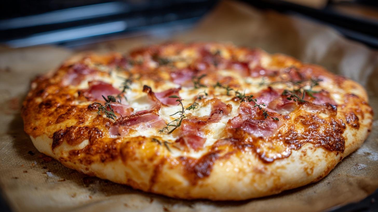 Domácí pizza z mouka a smetana snadná. Co získáte při každém pečení