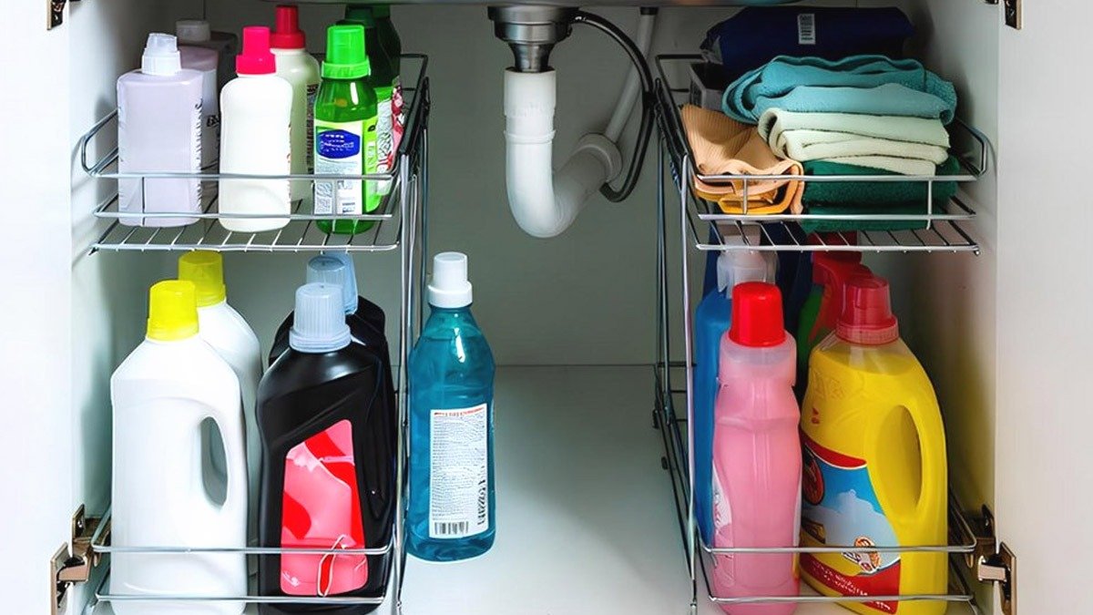 Jak zorganizovat úložný prostor pod dřezem: od chaosu k systému