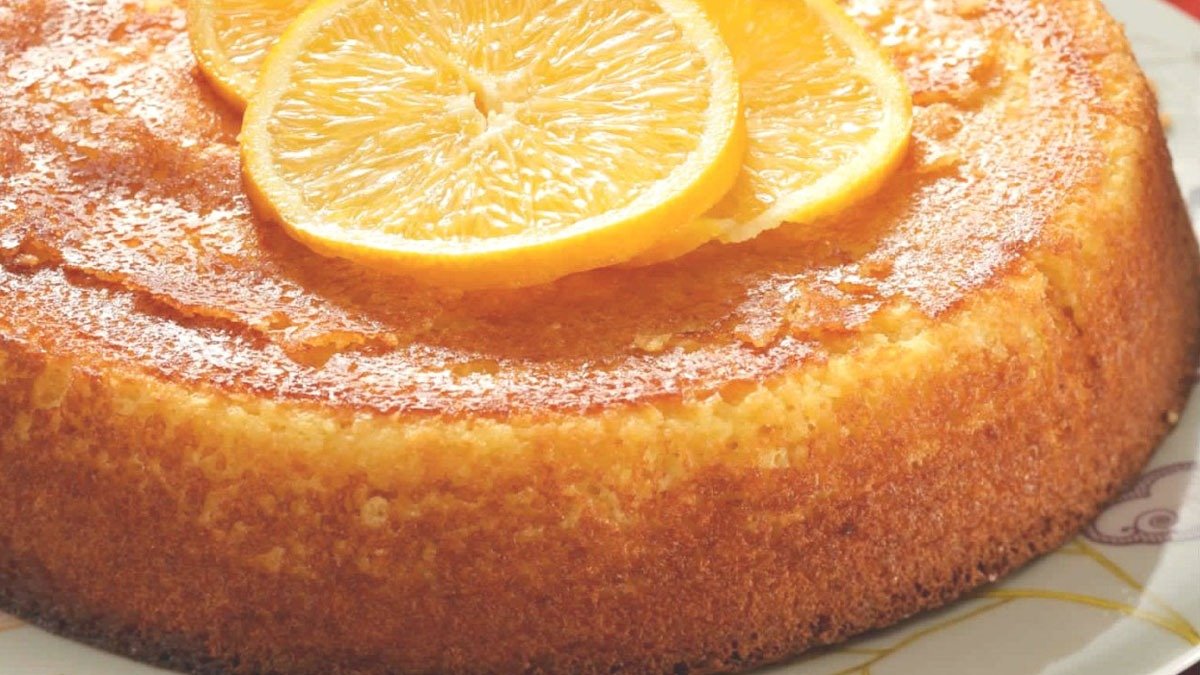 Šťavnatý pomerančový koláč 1 Šťavnatý pomerančový koláč