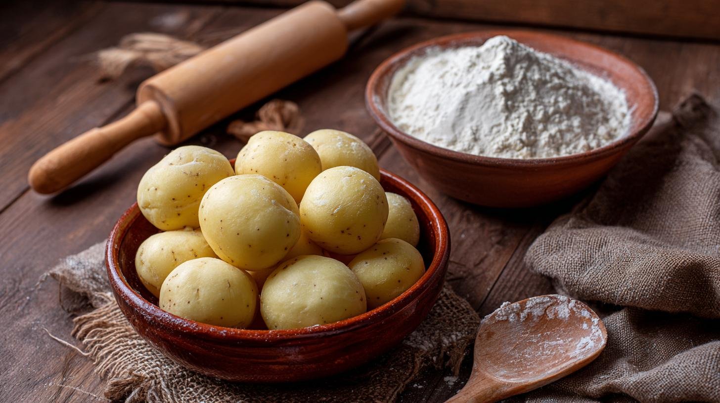 Správný postup pro brambory a mouku v knedlících