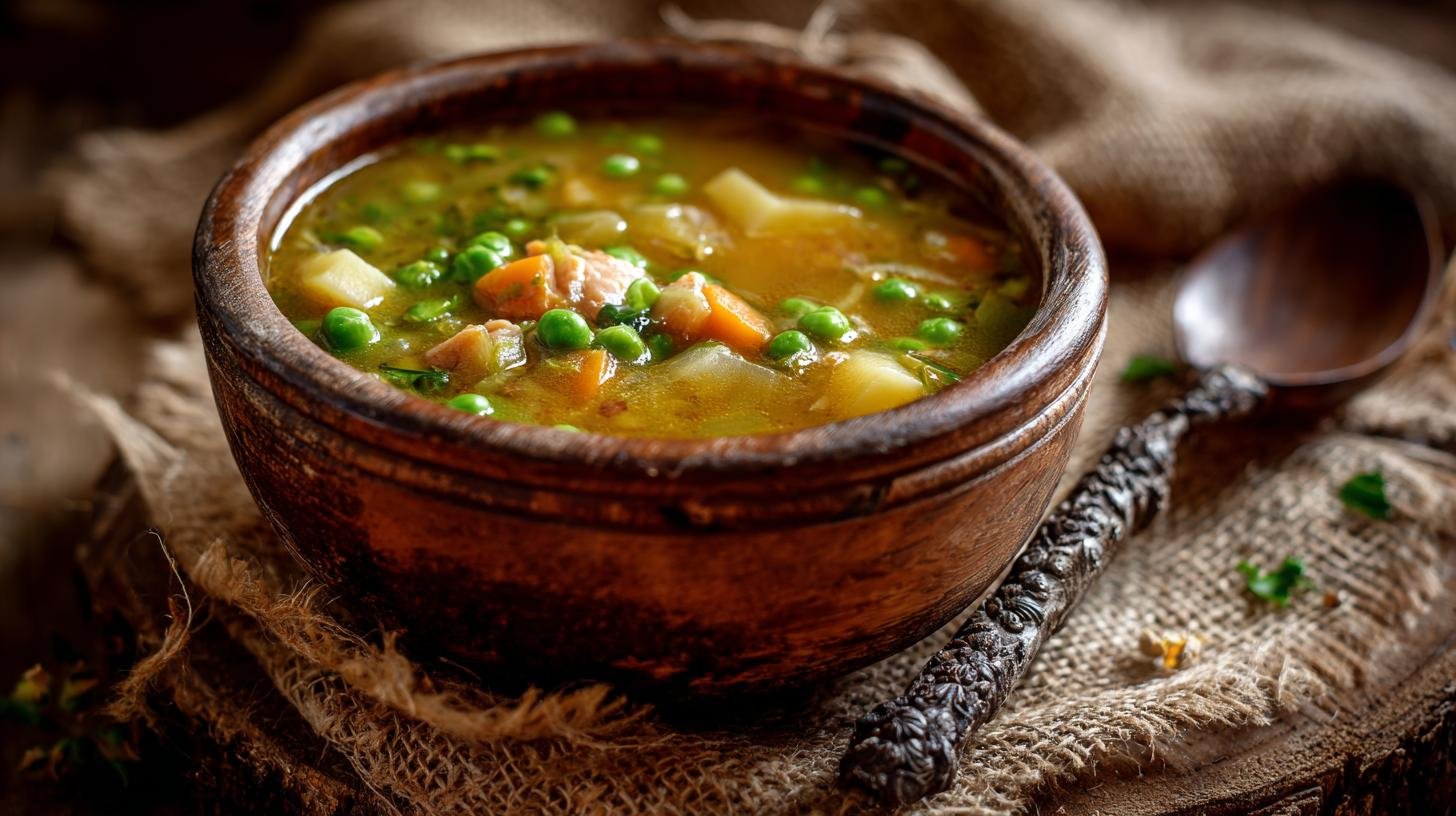 Hrachová polévka s bramborami sytá a levná