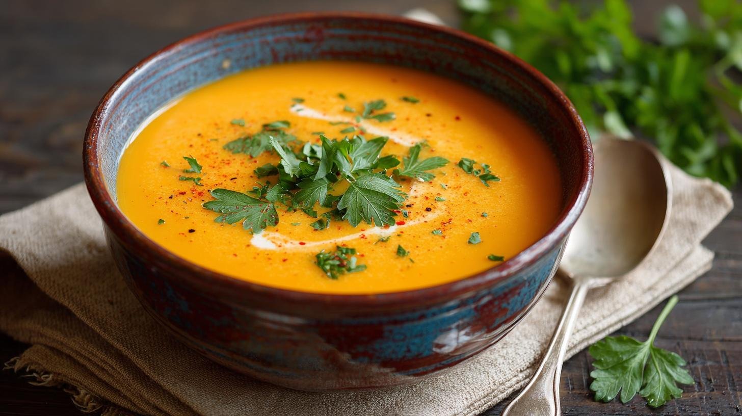 Rychlá zeleninová polévka z mrkve bez varu navíc. Postup krok za krokem