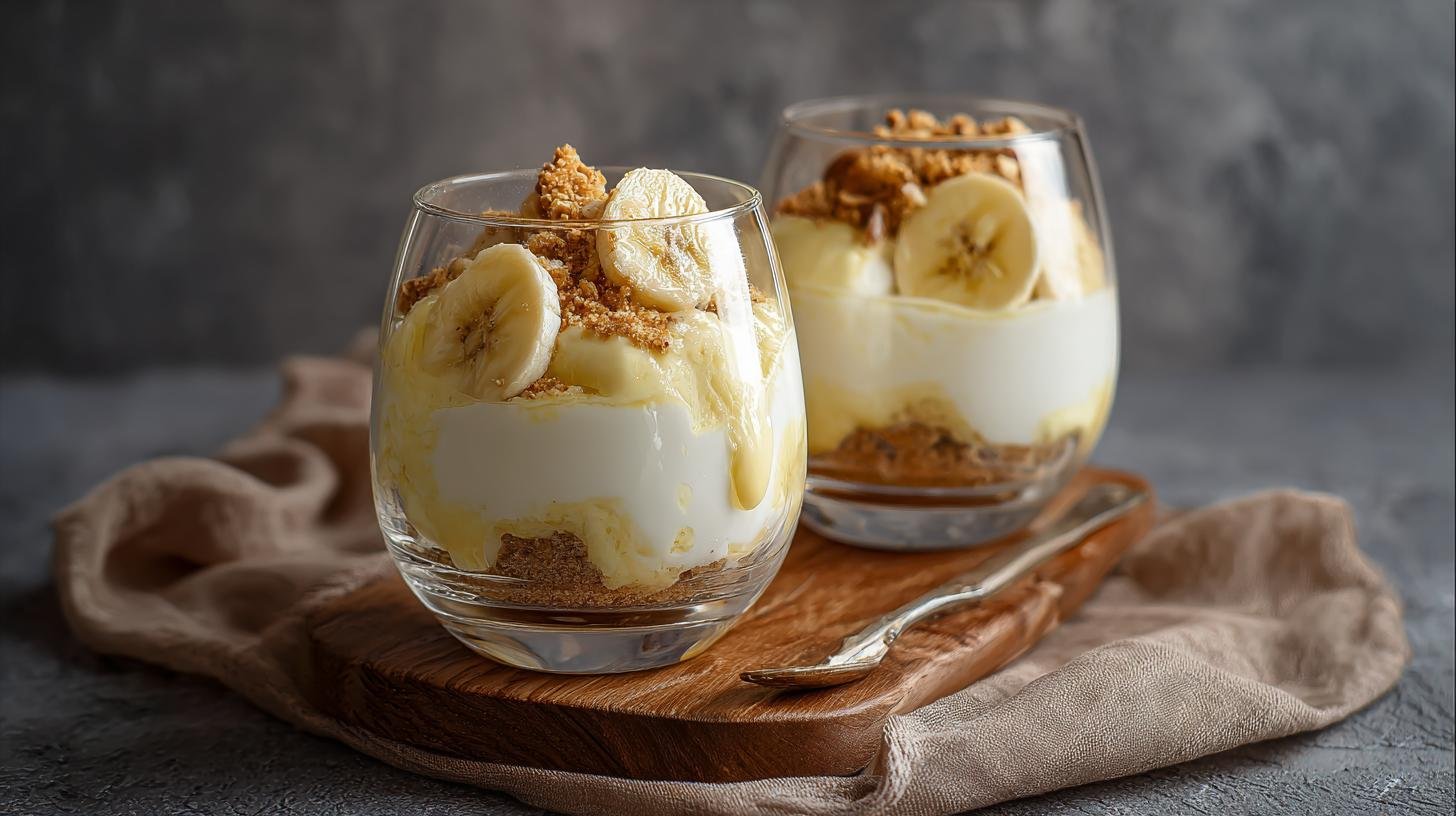 Dezert do skla z banánu a tvarohu na únor. Proč si vybrat právě tento dezert v únoru