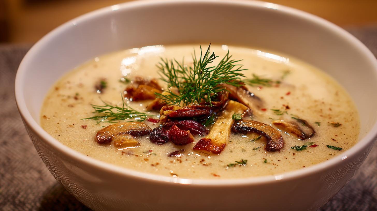 Bramboračka s houby voňavá na zimu