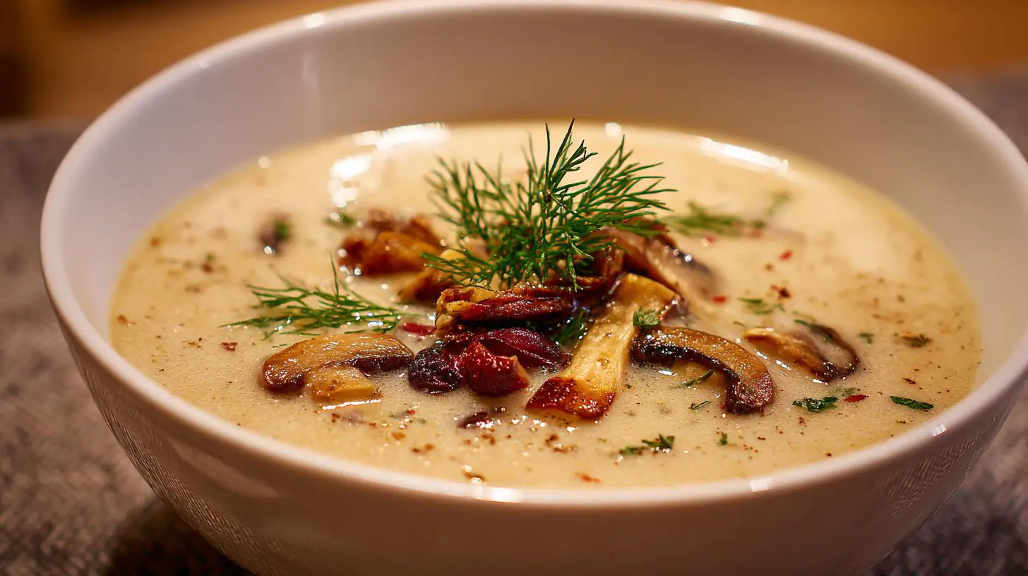 Bramboračka s houby voňavá na zimu