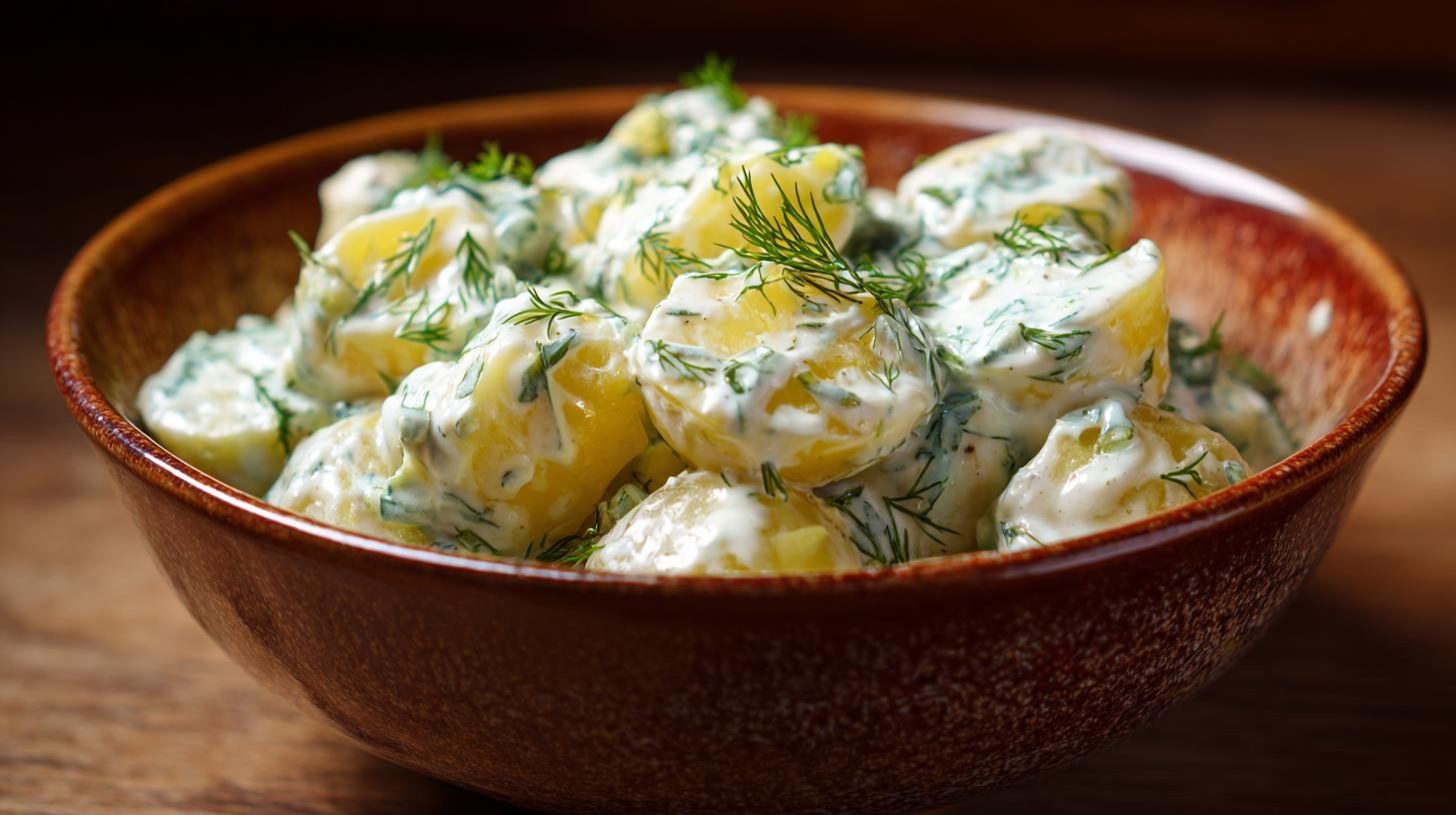 Koprová omáčka s bramborami jemná bez zbytečné kyselosti