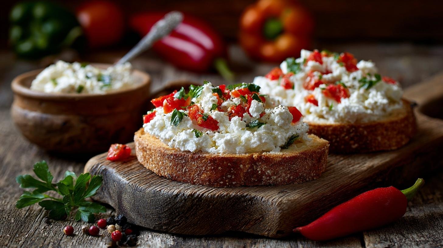 Pomazánka z tvaroh a paprika bez chyb