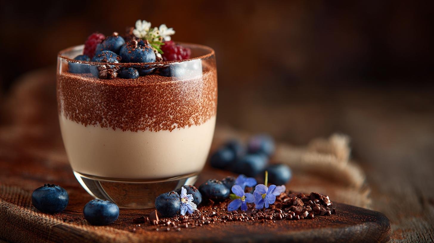 Dezert z kefíru a kakaa řeší chuť na sladké