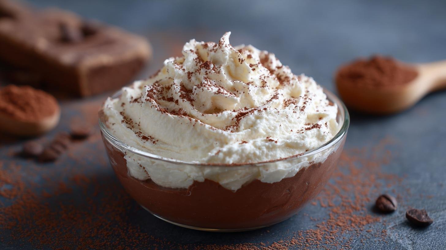 Jemný krém z mascarpone a kakaa hladký bez hrudek