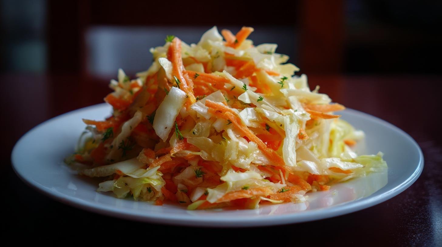 Zelný salát s mrkví skutečně křupavý v lednu. Proč právě v lednu