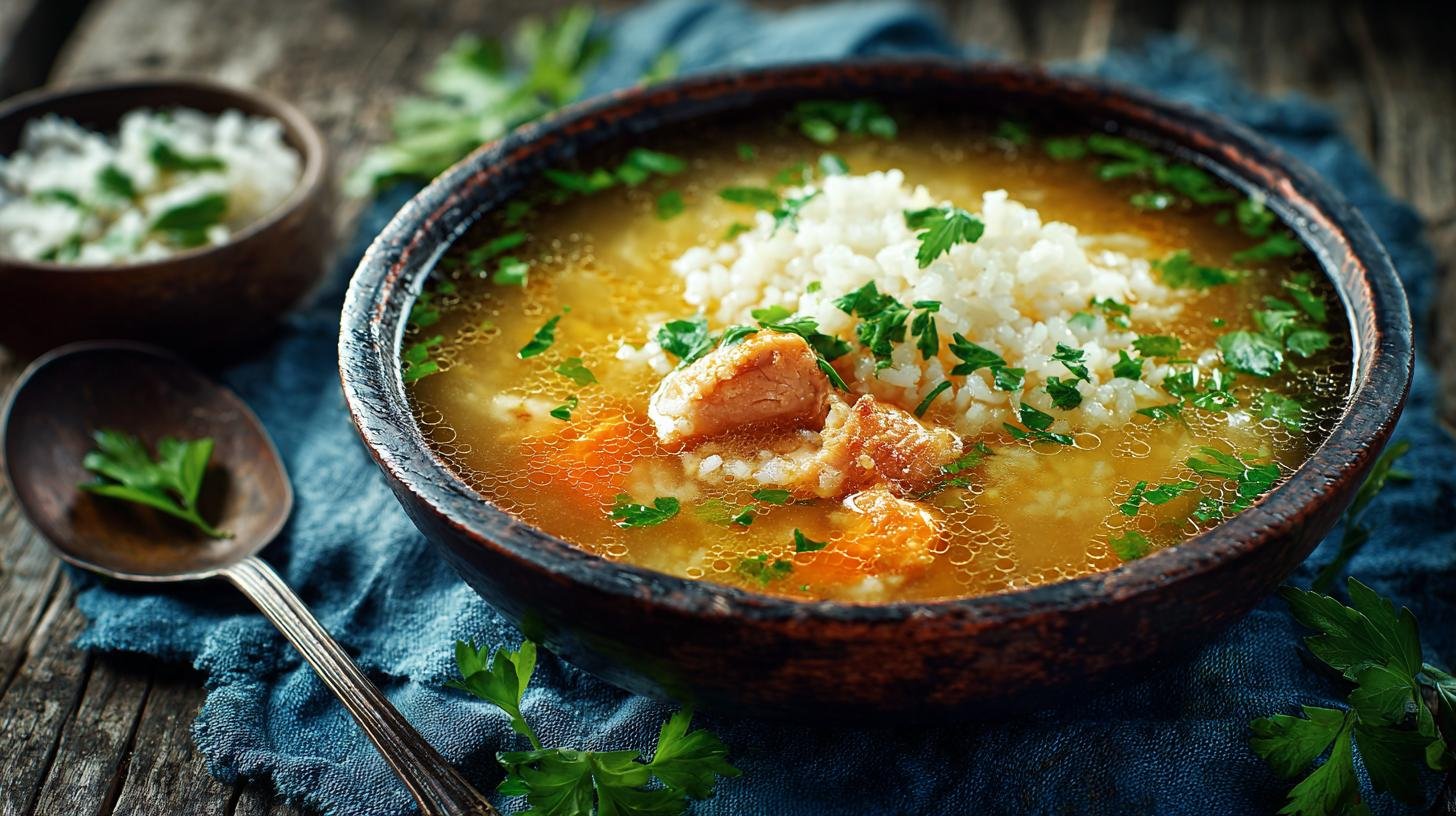 Domácí vývar s rýží poctivý oběd do mrazů. Postup přípravy krok za krokem