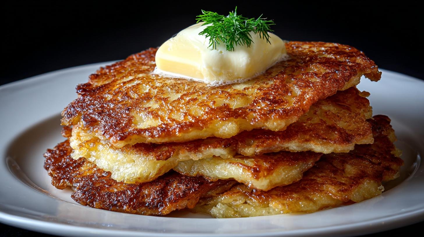 Bramborové placky s máslem rychlá večeře i jako předkrm