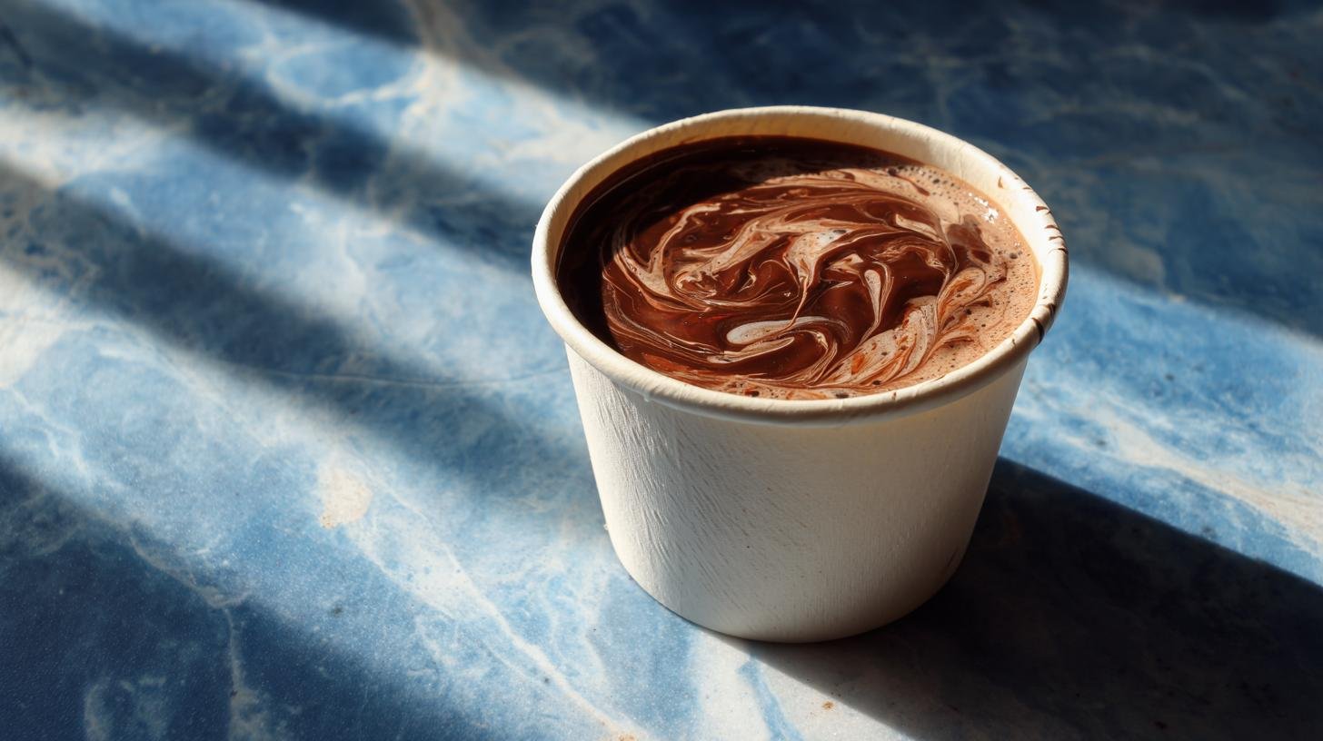 Rychlý pohár z čokolády a smetany pro všední den