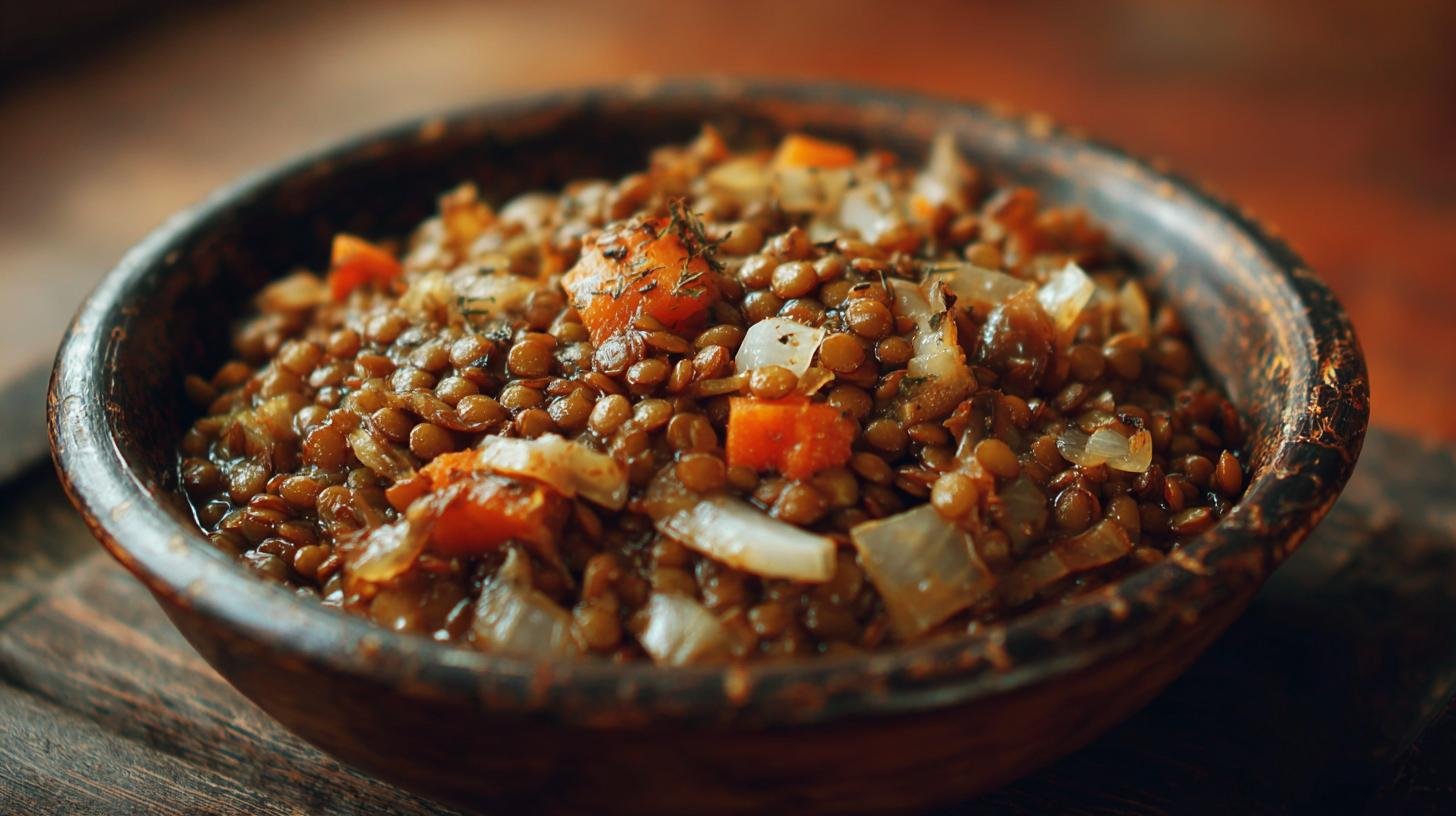 Čočka na kyselo z čočka a cibule snadně