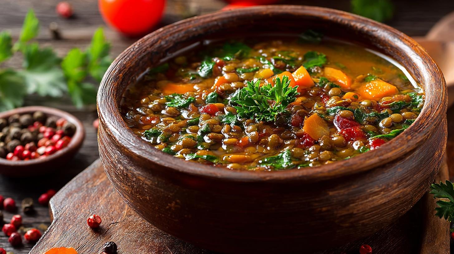 Hustá polévka z čočka a zelenina sytá. Proč si ji zamilujete