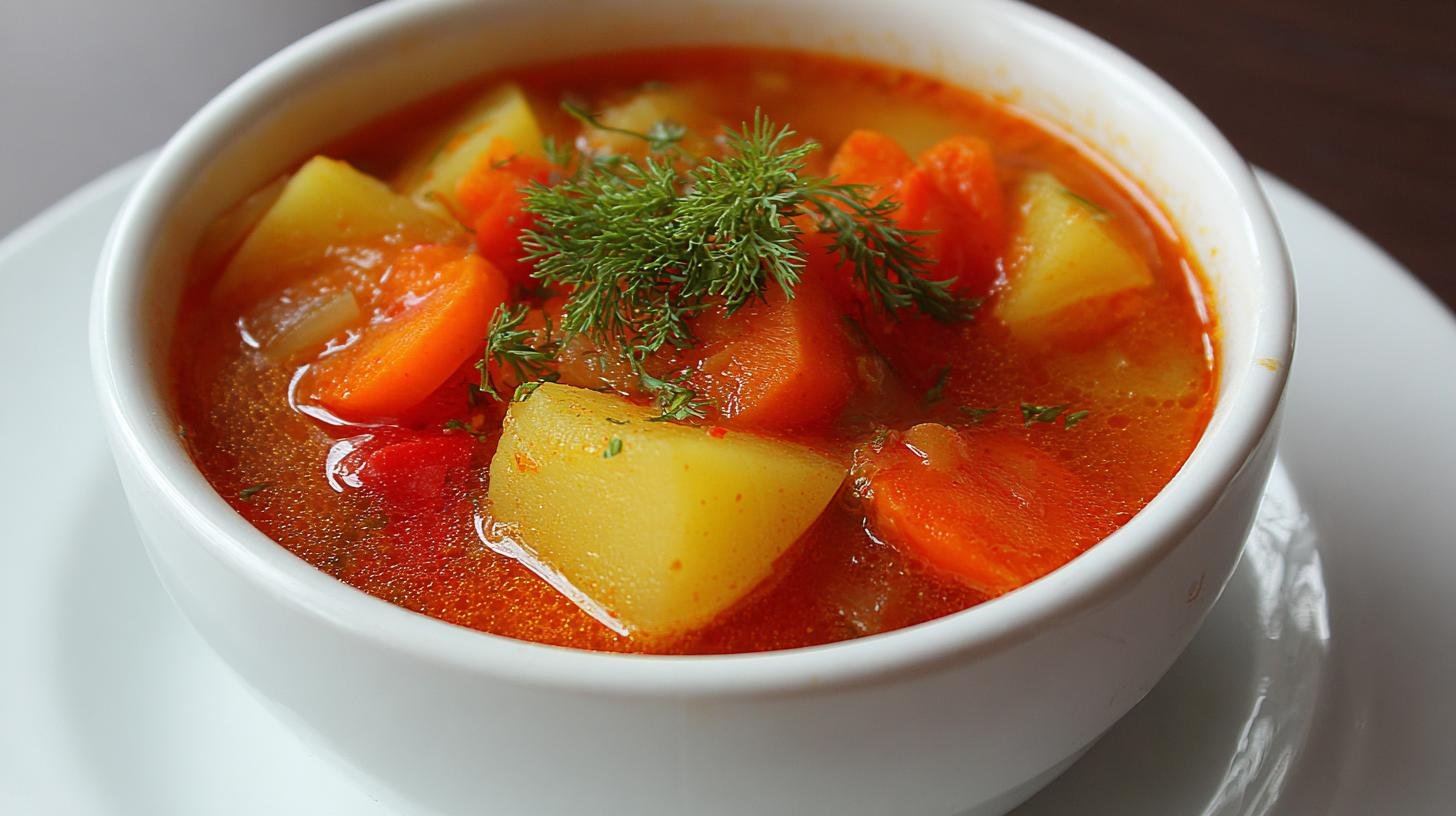 Zeleninová polévka z mrkev a brambory bez vodnatosti. Malé tajemství, velký efekt: triky, které šetří