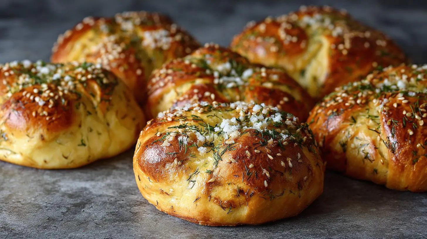 Slané buchty z mouka a máslo syté