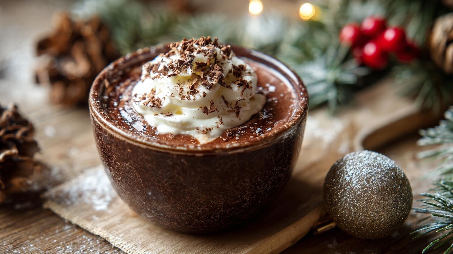 Čokoládový pohár se smetanou bez vaření v zimě