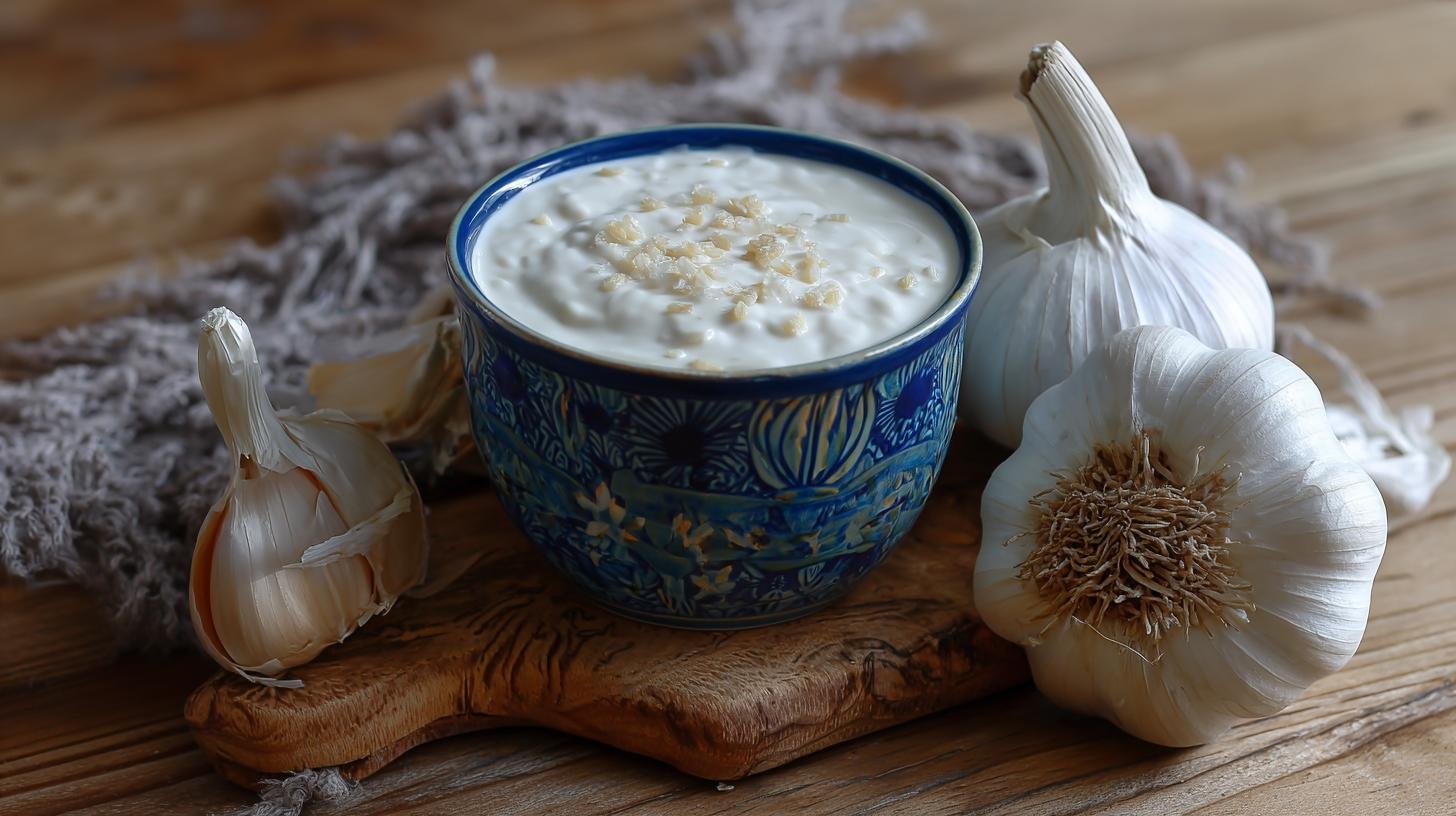 Domácí omáčka z tvarohu a česneku rychlá k večeři