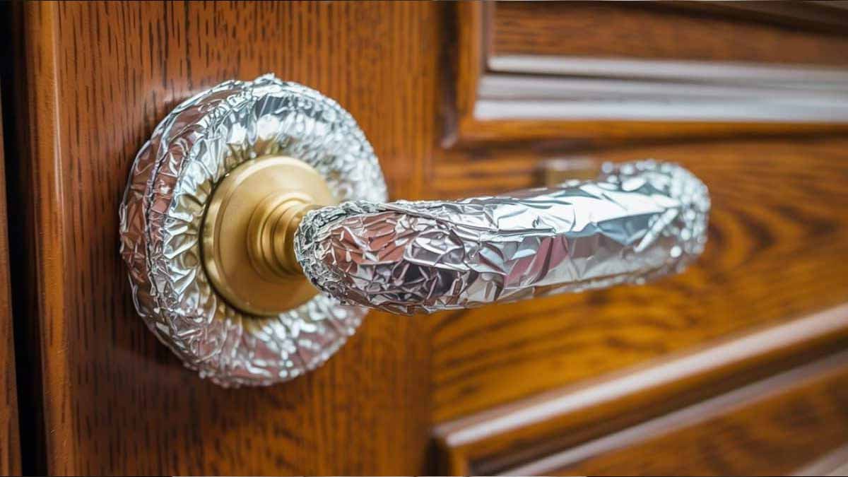 Stále více lidí omotává dveřní kliky hliníkovou fólií — a důvod je překvapivě praktický