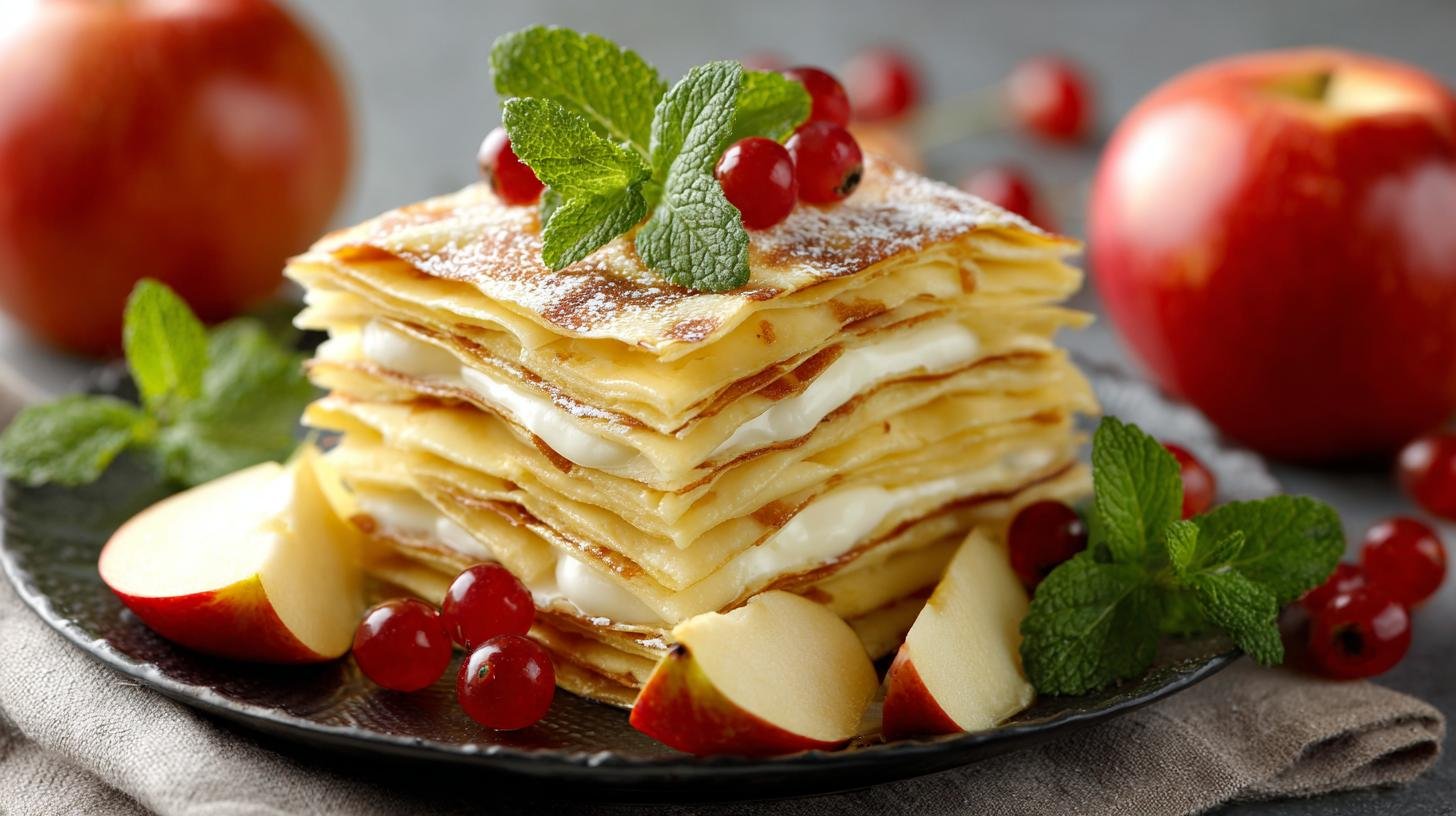 Řezy s jablky a tvarohem, správný poměr náplně