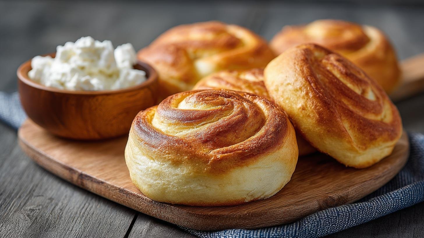 Rohlíky z tvarohu a mouky, hotové za chvíli