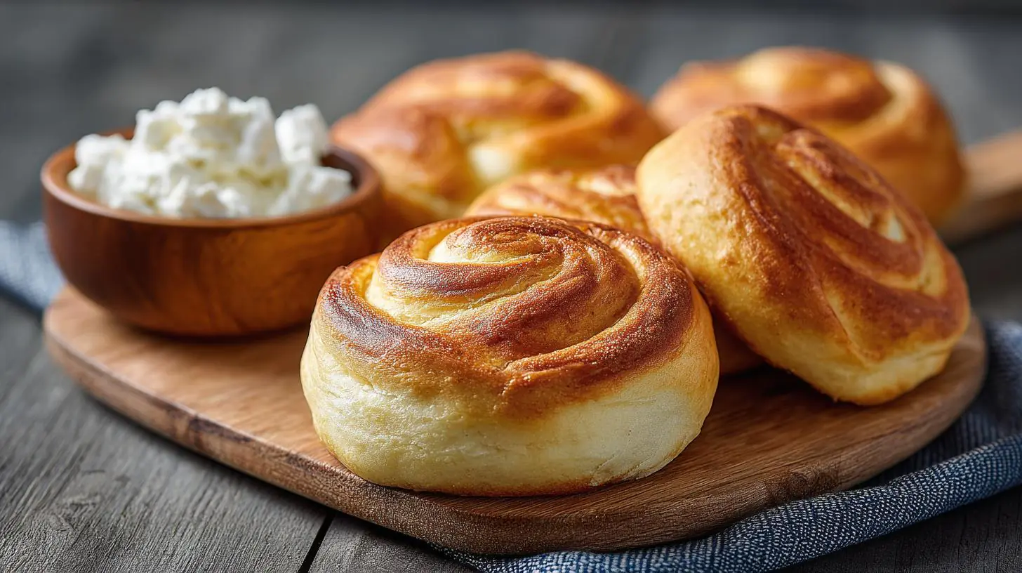 Rohlíky z tvarohu a mouky, hotové za chvíli