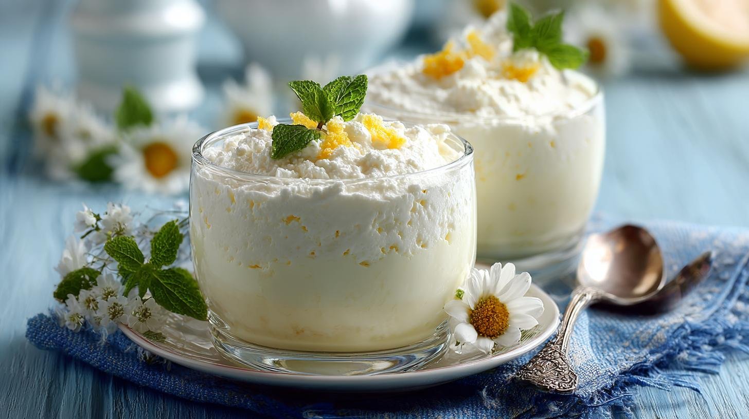 Krémový dezert z tvarohu a smetany, hotový za chvíli