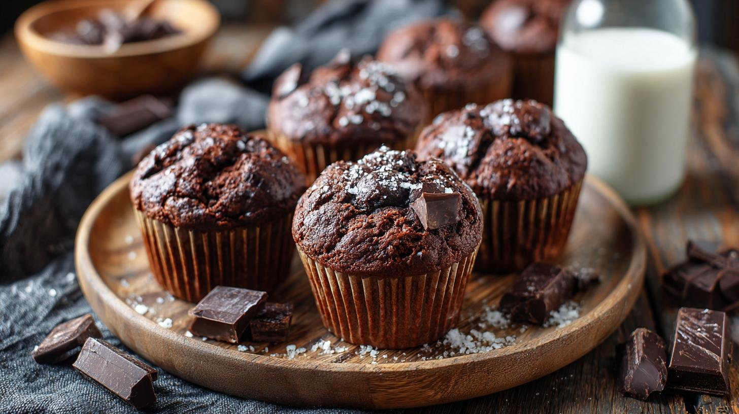 Muffiny z kefíru a čokolády, vláčné bez složitostí