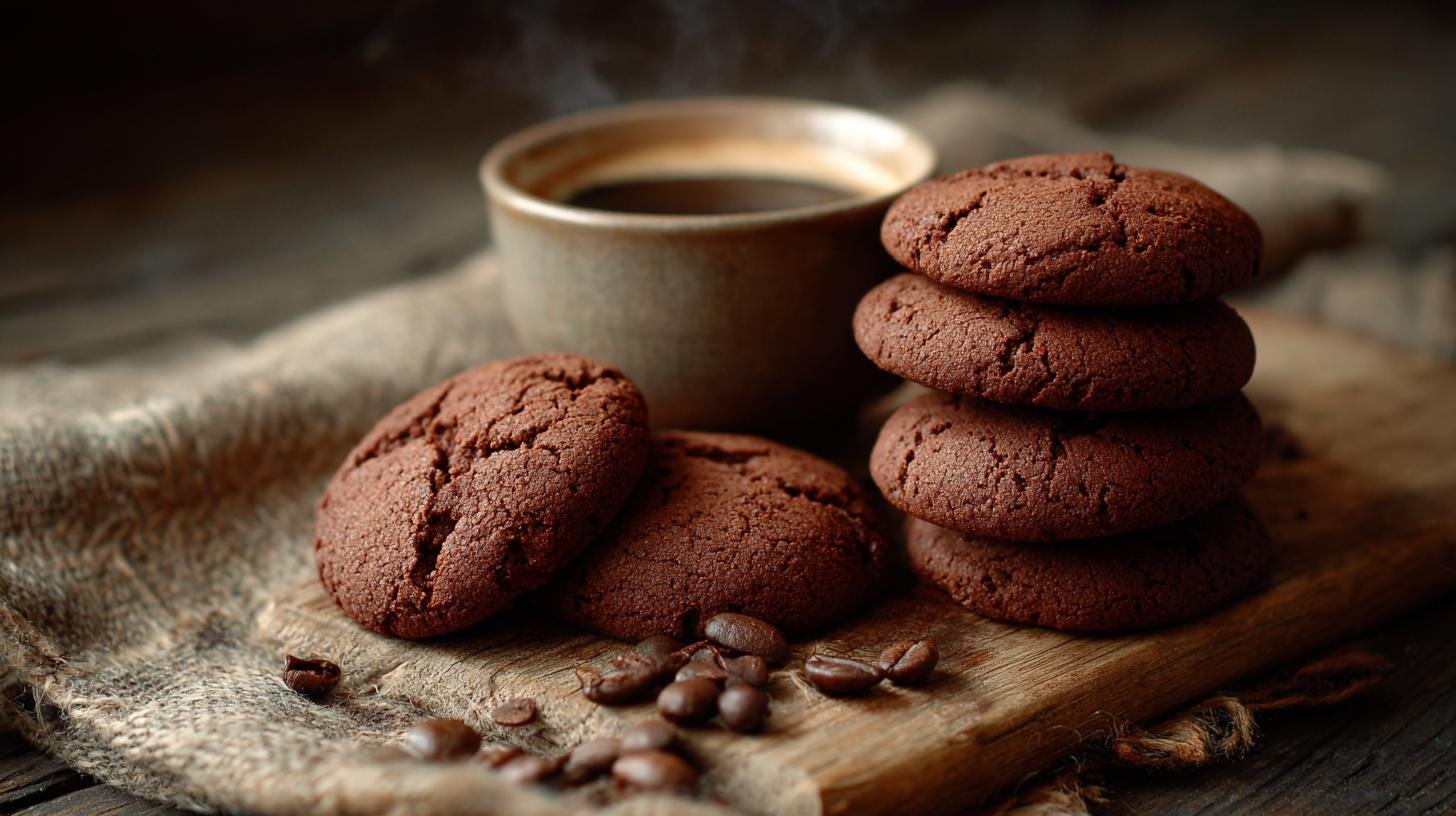 Domácí sušenky s kakaem, rychlé řešení ke kávě