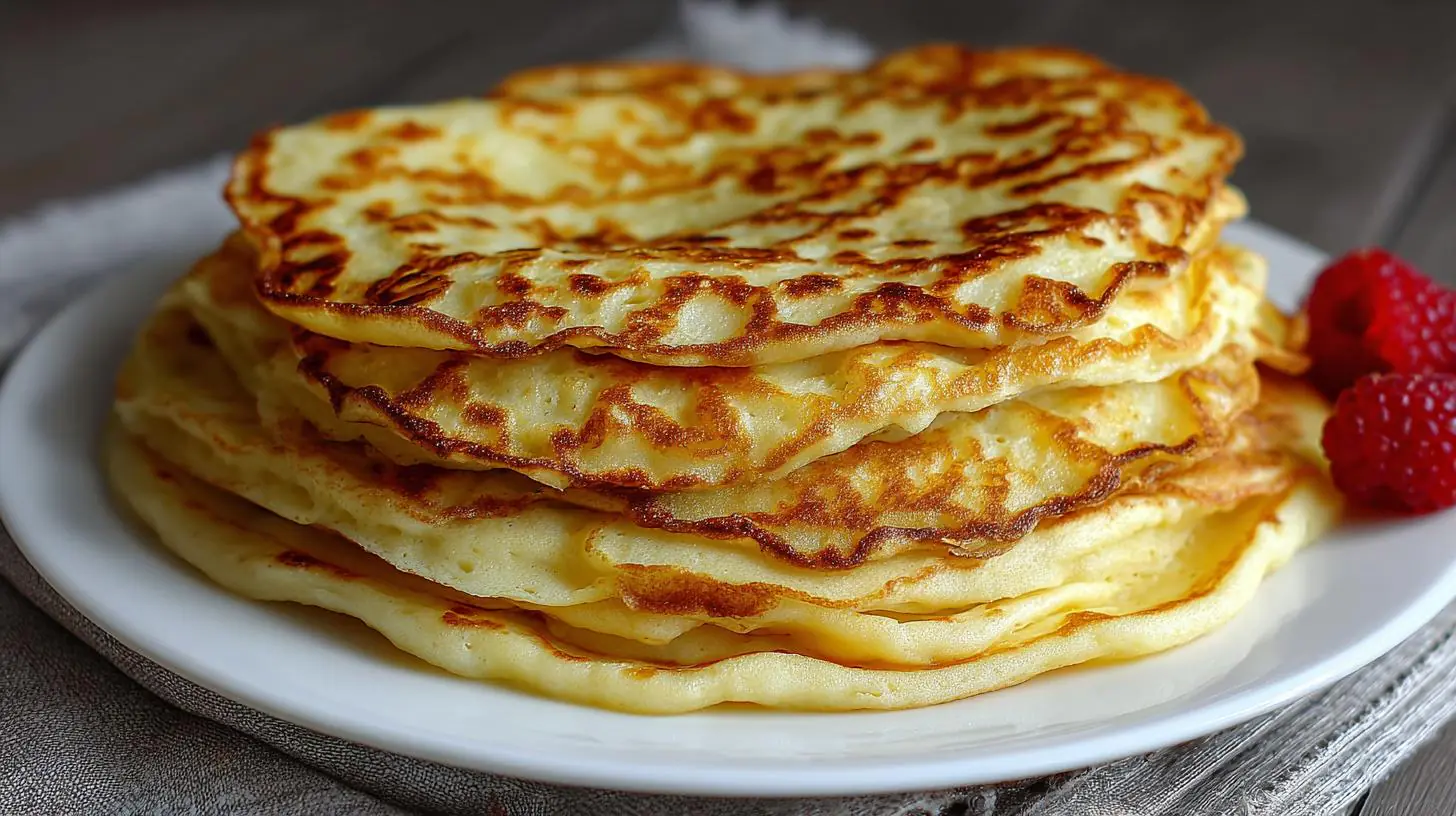 Palačinky z kefíru a mouky, měkké bez čekání. Jednoduchý recept krok za krokem