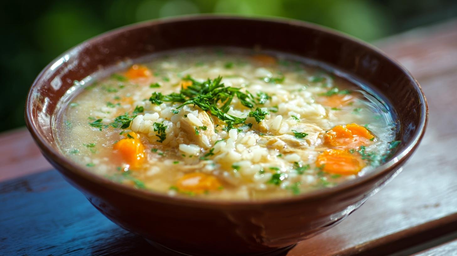 Kuřecí polévka s rýží, lehká domácí klasika. Proč ji milujeme