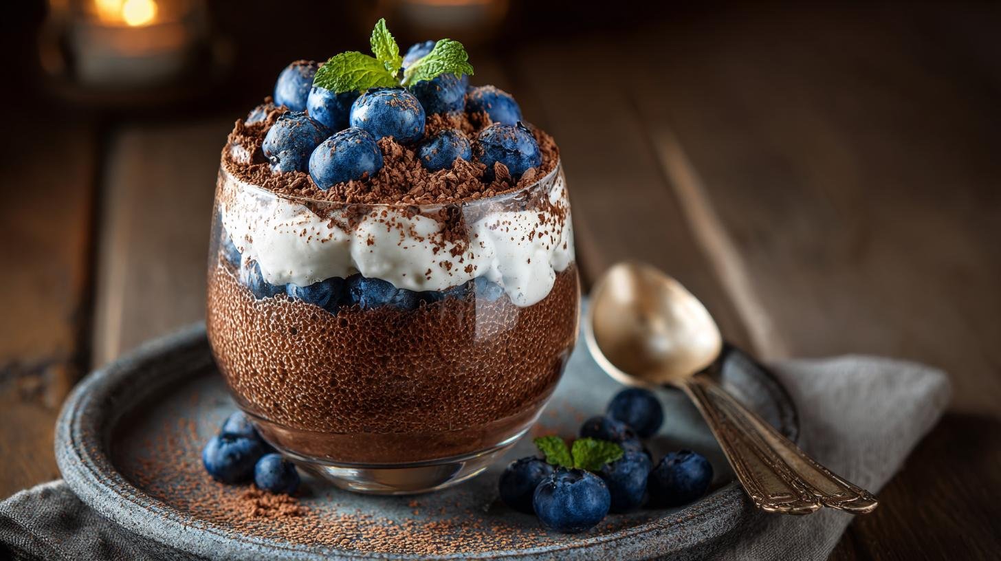 Dezert z kefíru a kakaa hotový za pár minut